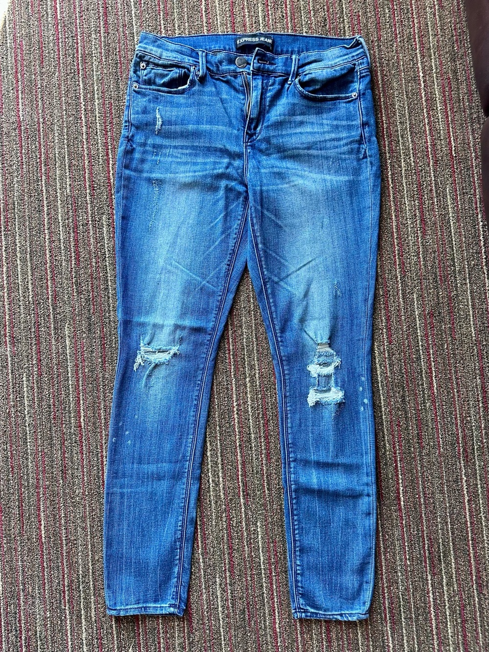 Express High-Rise Distressed Skinny Jeans - SIZE 10